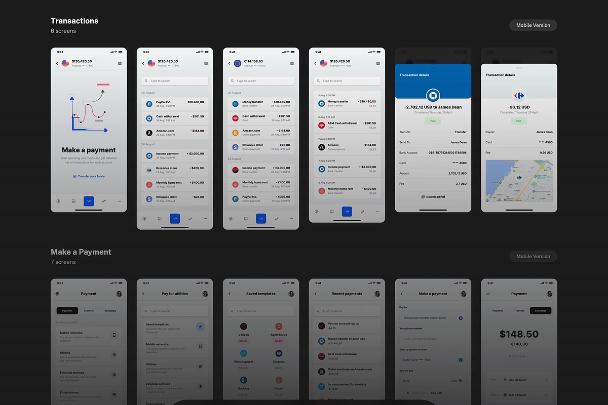 Paysa UI kit for Financial SaaS Apps, an UI Kit Template by WhiteUI.Store (Photo 12 of 12)