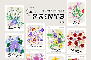 Flower Market Posters & Patterns