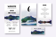 Mountain Reflection Wedding Suite, an Invitation Template by Knotted Design (Thumbnail 4 of 4)