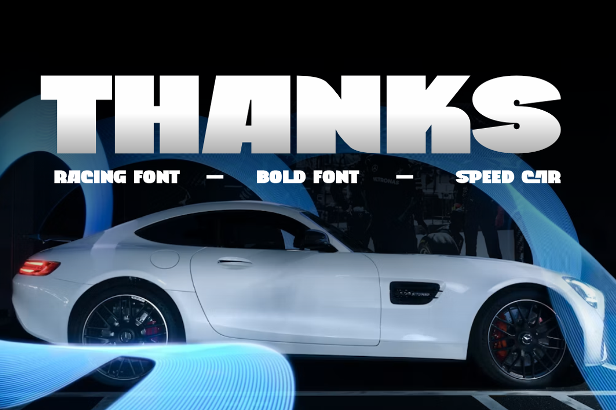 Wangem - Bold Sports Car Font, a Sans Serif Font by QR Design Studio (Photo 15 of 15)