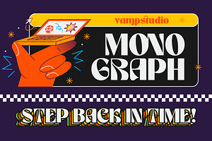 Monograph 90's Retro Display Font