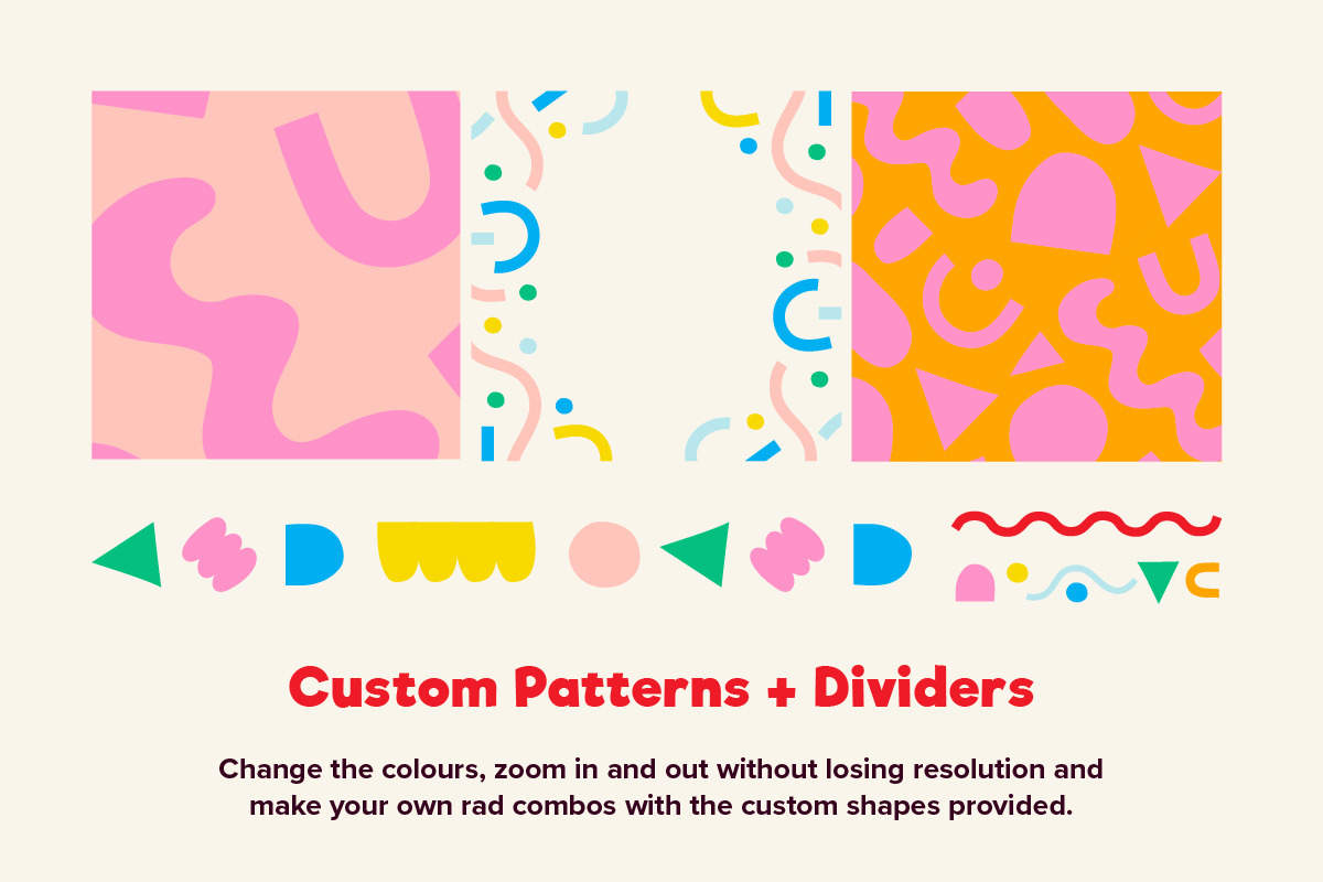 Poppin' Shapes Instagram Posts CANVA, a Social Media Template by Sweet Stash (Photo 8 of 12)