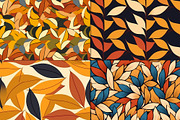 20 Seamless Autumn Leaves Patterns, a Pattern Graphic by Nordic Design (Thumbnail 9 of 9)