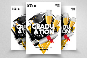 Graduation Party Flyer Template, a Flyer Template by Design Up