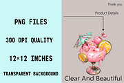 Whimsical pink summer poolside clipa, an Illustration by SVGArt (Thumbnail 4 of 9)