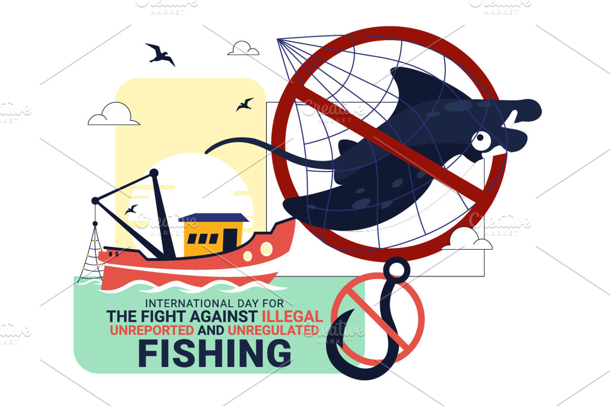10 Illegal and Unregulated Fishing, an Animal Illustration by denayunebgt (Photo 4 of 4)