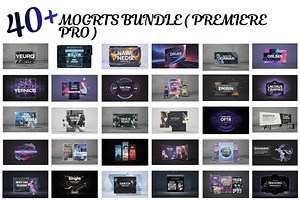 40 Editable Motion Graphics MOGRTs, a Social Media Template by Aban's World