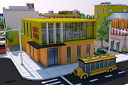 Low Poly City Town Pack, an Architecture 3D Model by multimedia4ds (Thumbnail 26 of 41)