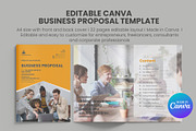 Editable Business Proposal in Canva, a Brochure Template by Oshin Design (Thumbnail 1 of 8)