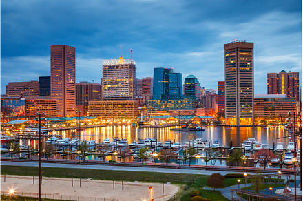 View on Baltimore skyline and Inner, an Architecture Photo by sborisov