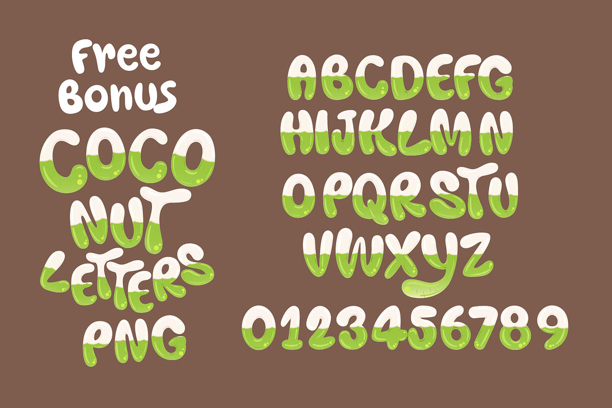 Tropical Fruit, a Sans Serif Font by BBtypeStudios (Photo 16 of 16)