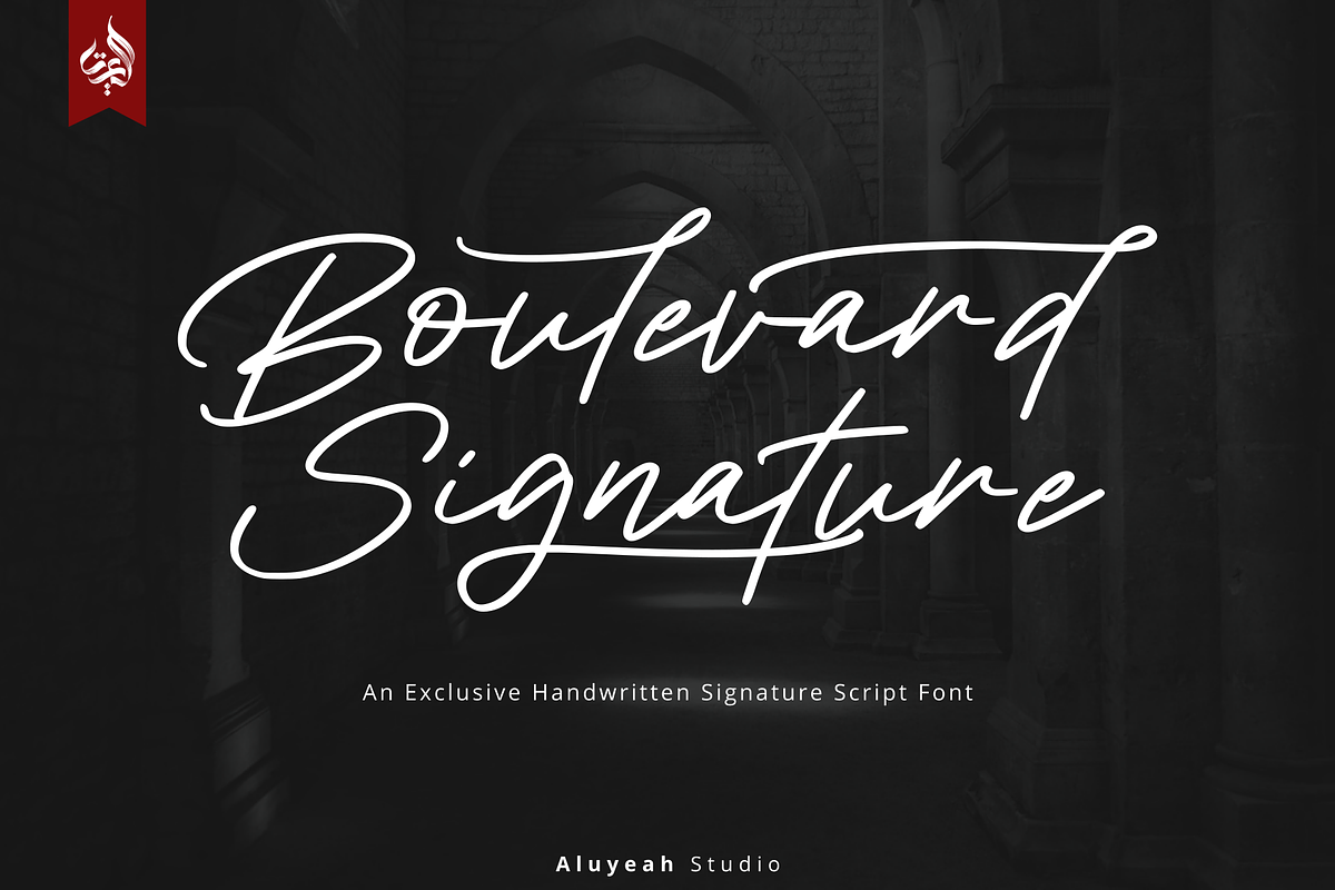 Boulevard Signature, a Handwritten Font by Aluyeah Studio (Photo 1 of 15)