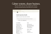 Studio Operations - Notion Bundle, a Marketing Template by MARA Design Co. (Thumbnail 2 of 7)