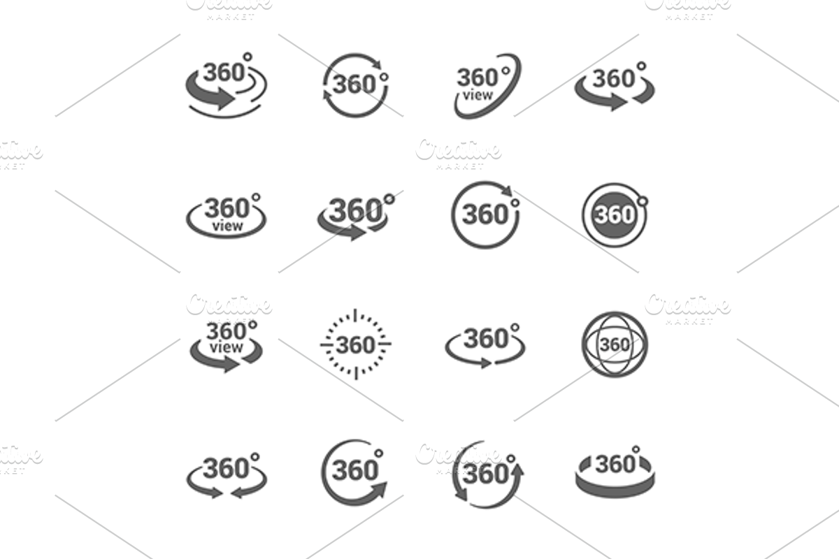 360 Degree View Icons, an Icon by Davooda