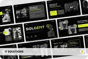 IT Solution Google Slide, a Presentation Template by SquidPixey (Thumbnail 1 of 6)