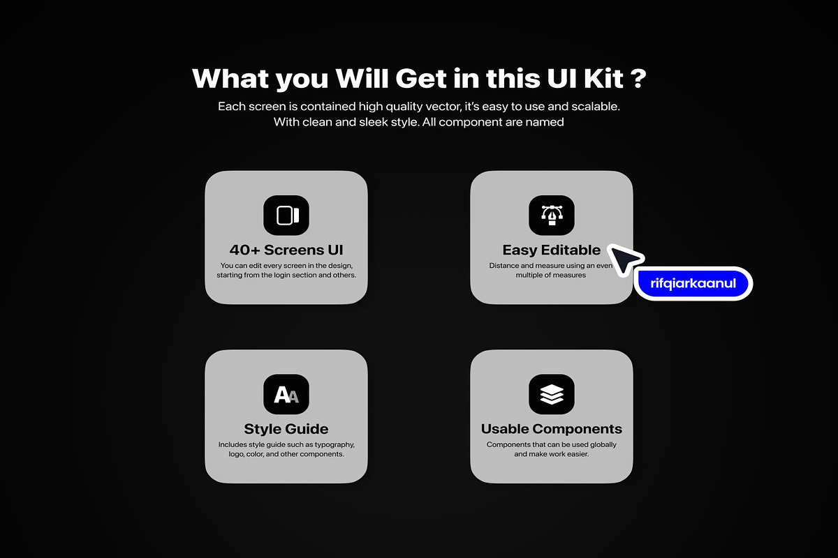 Netizen Freelance UI KIT, an UI Kit Template by Lumina_ui_ux202 (Photo 4 of 6)