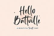 Hello Battville, a Script Font by Silverdav (Thumbnail 1 of 8)