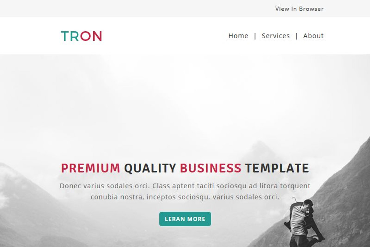 Tron - Responsive Email Template, an Email Template by FourDinos (Photo 2 of 2)
