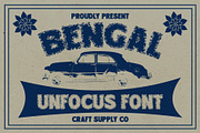 Bengal Unfocus, a Sans Serif Font by Craft Supply Co. (Thumbnail 1 of 8)