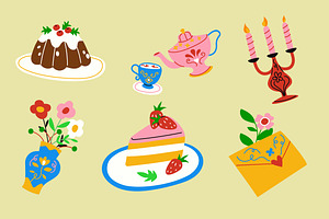 Green Spring Party Illustration, an Object Illustration by graphicook