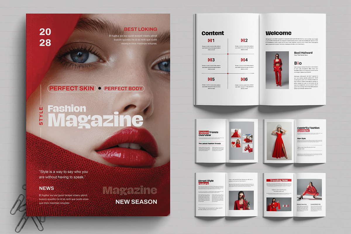Style Fashion Magazine Layout, a Magazine Template by MightyDesign (Photo 1 of 6)