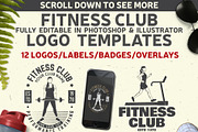 Fitness Club, a Branding & Logo Template by sivVector (Thumbnail 2 of 7)