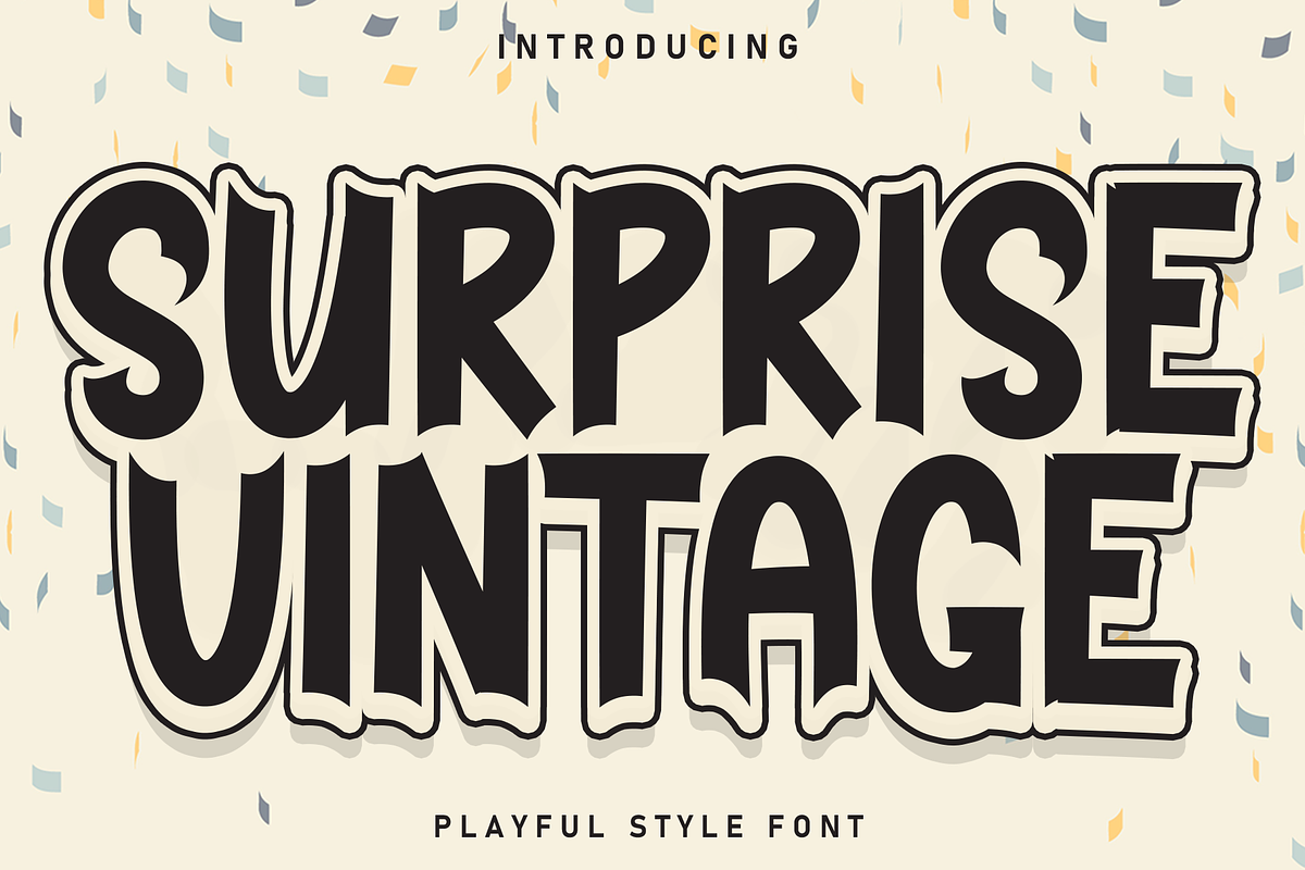 Surprise Vintage | Script Font, a Script Font by Scratchones (Photo 1 of 8)