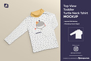 Toddler Turtle Neck Tshirt Mockup, a Shirt Mockup by Designertale (Thumbnail 1 of 11)