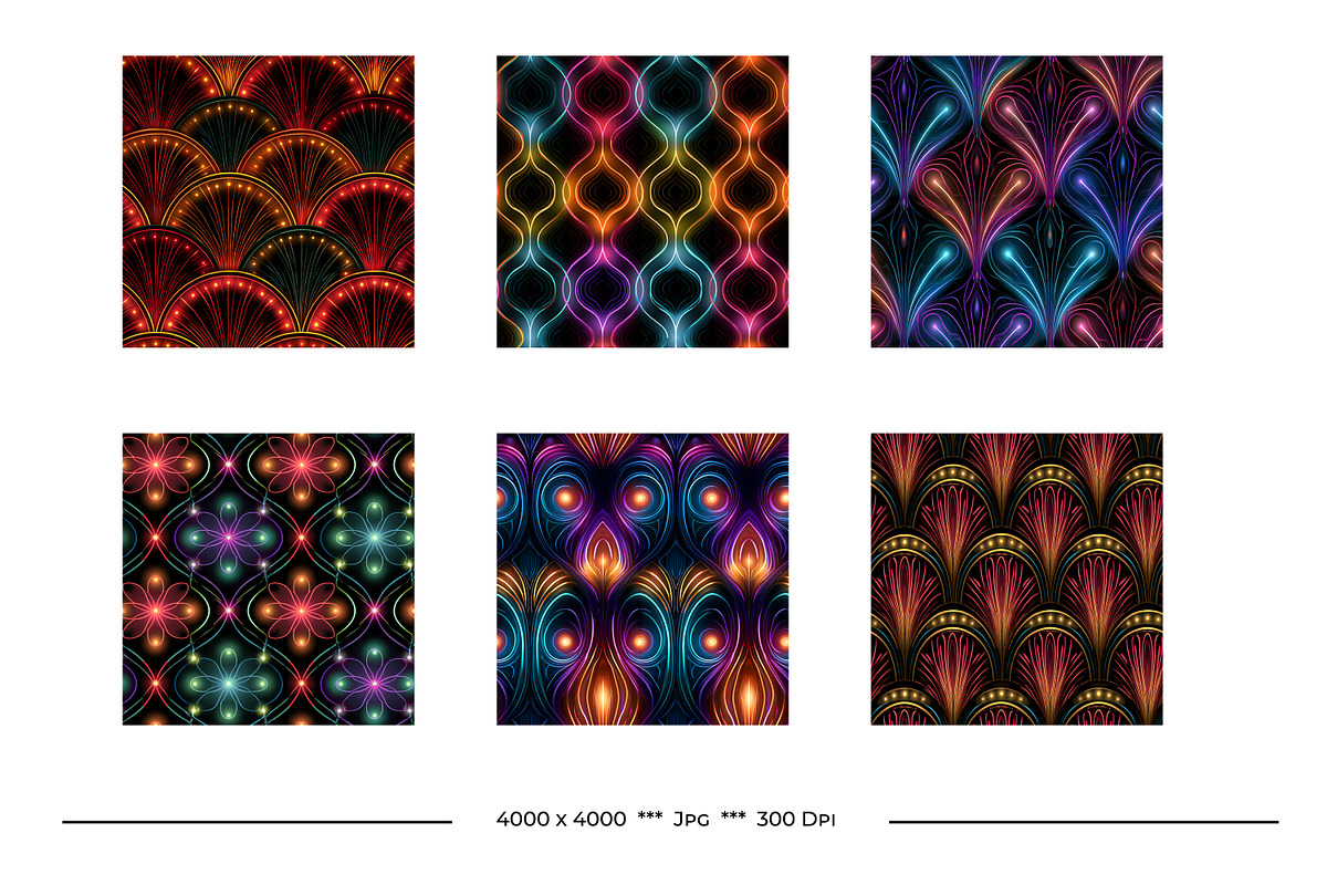 Neon Lights and Signs Retro Art, a Pattern Graphic by karenfoleyphoto (Photo 3 of 9)