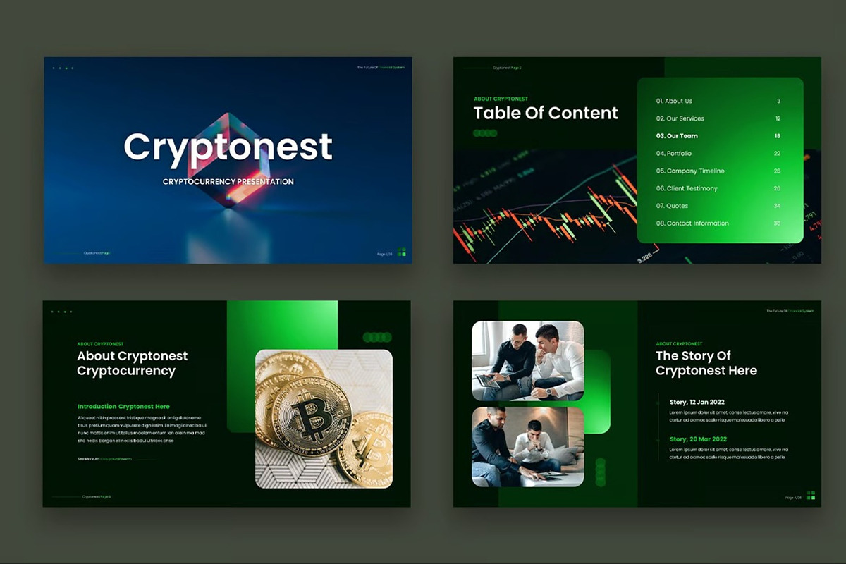 Cryptonest  Crypto Keynote Templates, a Presentation Template by Fit-tee (Photo 2 of 6)