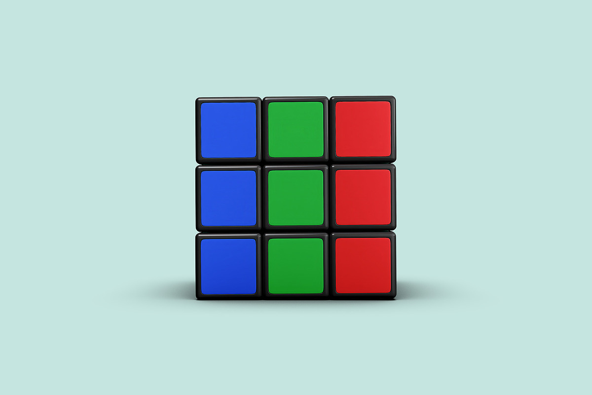 Rubik's Cube Mockup - 6 views, a Merchandise Mockup by Illusiongraphic (Photo 5 of 16)