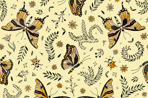 Butterfly Blossom Yellow Green