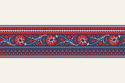 Blue Indian Block Print: Border Vol2, a Pattern Graphic by StabuLaRasa illustration (Thumbnail 11 of 13)