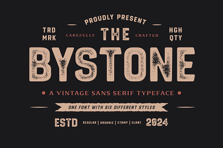 Bystone - Vintage Display Sans Serif