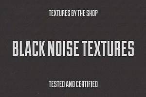 Black Noise Textures