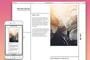Portfolio Adobe Muse Template, a Landing Page Template by MuseTemplatesPro (Thumbnail 1 of 3)