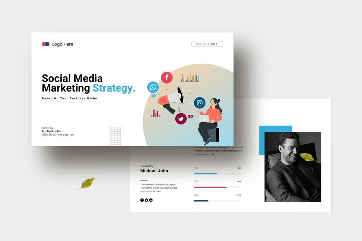 Social Media Marketing Strategy, a Presentation Template by Fit-tee (Photo 8 of 12)