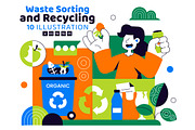 10 Waste Sorting and Recycling, an Object Illustration by denayunebgt (Thumbnail 1 of 4)