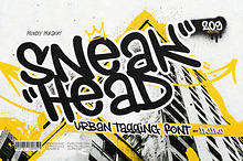 Sneakhead - Urban Tagging Font