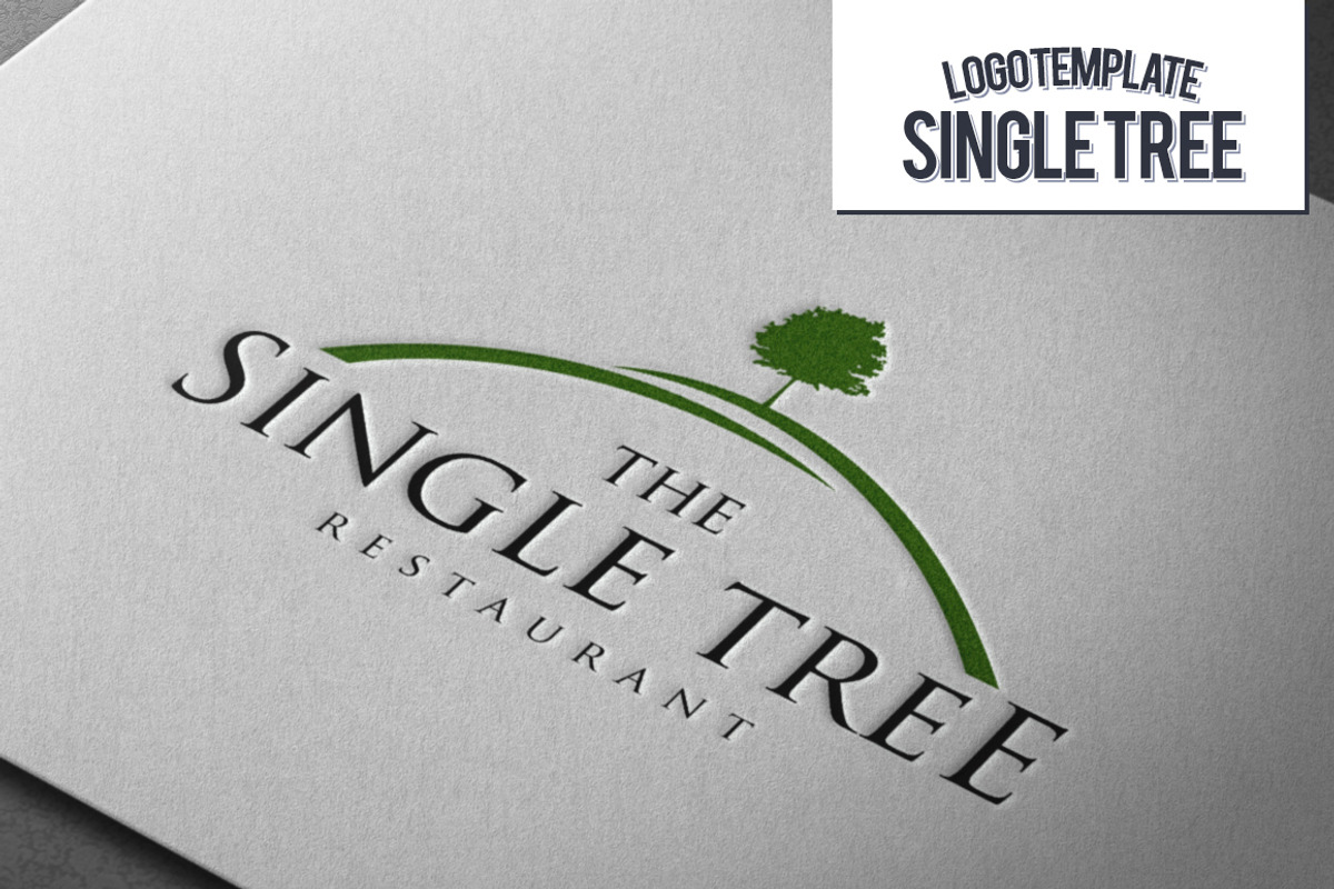 Single Tree Logo, a Branding & Logo Template by Exit3