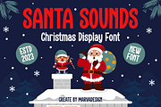 Santa Sounds - A Display Christmas, a Sans Serif Font by Marvadesign (Thumbnail 1 of 6)