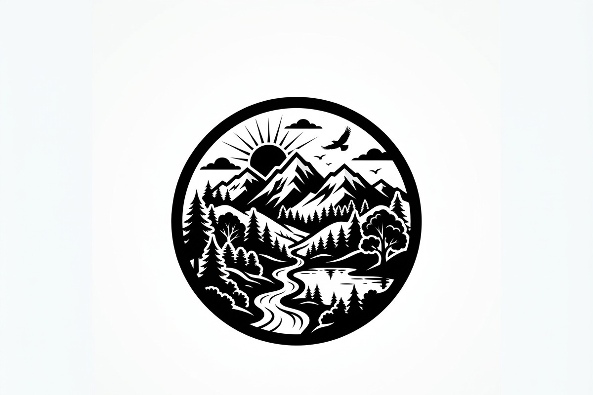 60 Eco Globe Landscape Silhouette, a Technology Illustration by Amazin_art (Photo 24 of 49)
