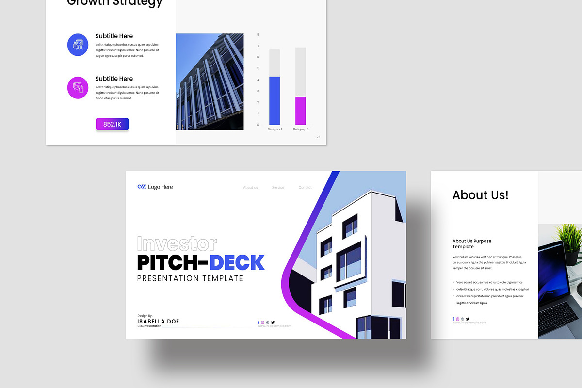 Pitch Deck Presentation Template preview 4