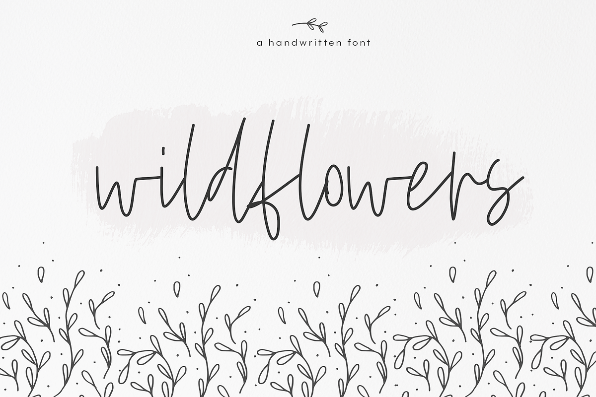 Wildflowers - A Handwritten Font
