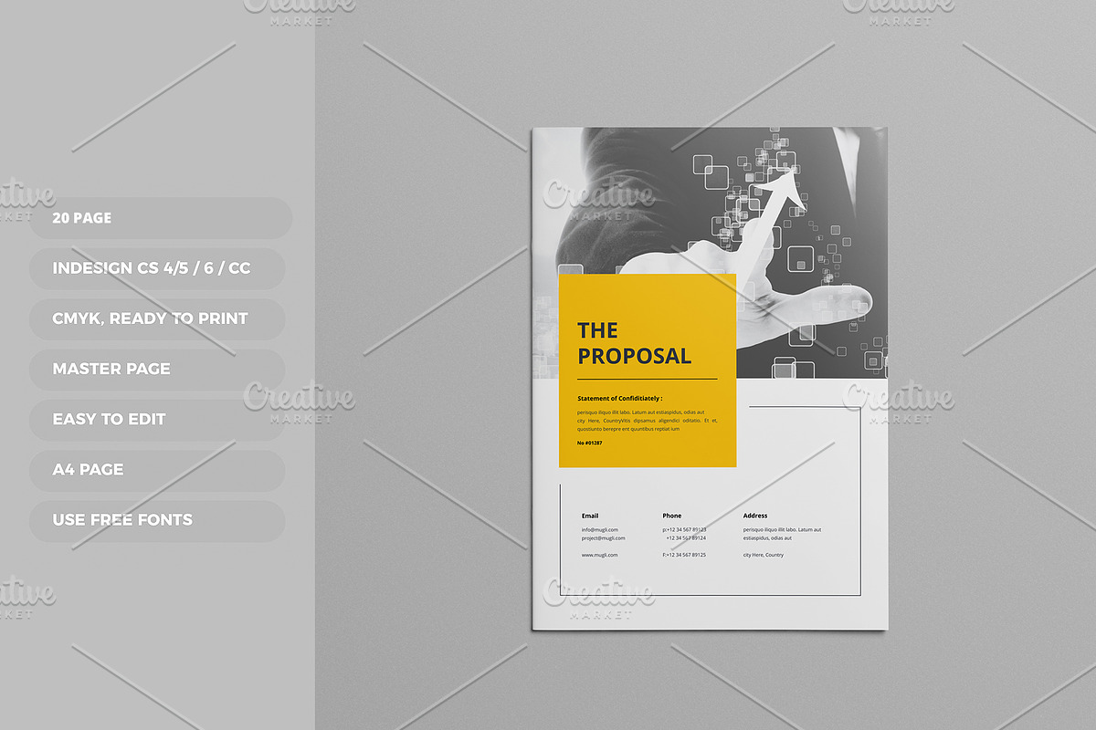 Proposal Brochure Template, a Brochure Template by Tanber Hossen (Photo 1 of 11)