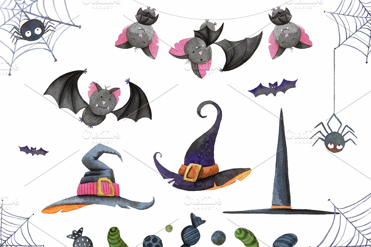 Watercolor Halloween, a Graphic by Kattarina Po (Photo 4 of 7)