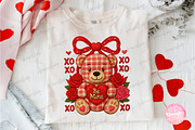 Coquette Valentine Teddy Bear PNG, an Illustration by CreationArt (Thumbnail 5 of 6)