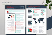 Graphic Resume Word & Google Docs 49, a Resume Template by MrCam Template Resume|CV (Thumbnail 3 of 7)