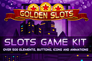 Golden Slots Game Kit, an Illustration by Saranai Store (Thumbnail 1 of 10)