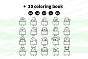 Animals Holding Signs Clipart Set, an Animal Illustration by Palau (Thumbnail 11 of 12)
